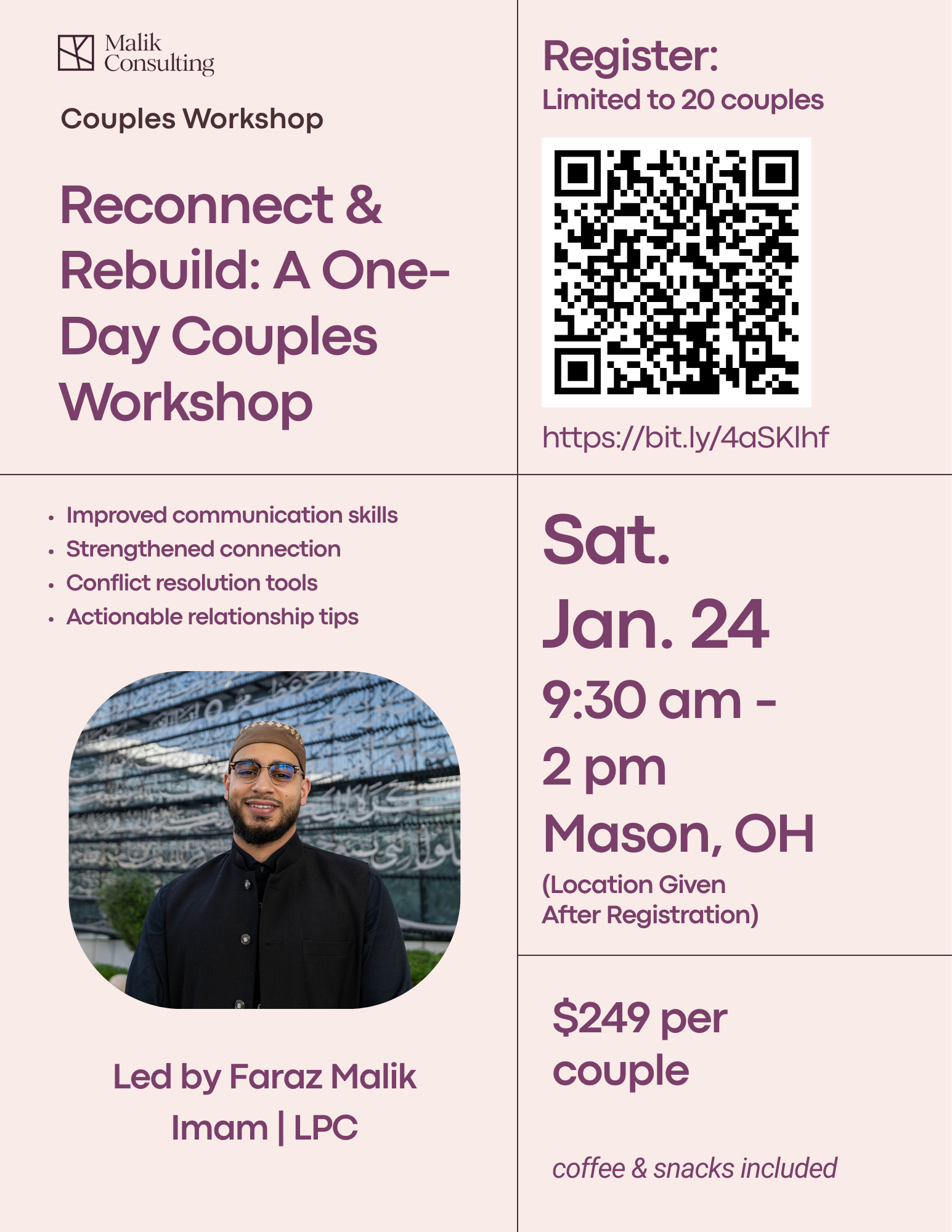 Reconnect & Rebuild: A One-Day Couples Workshop